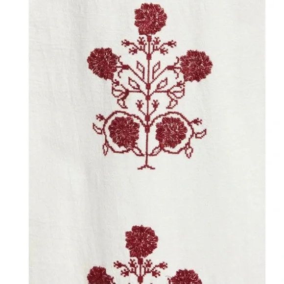 🌿NWT Free People Cactus Flower Embroidered Cotton Dress